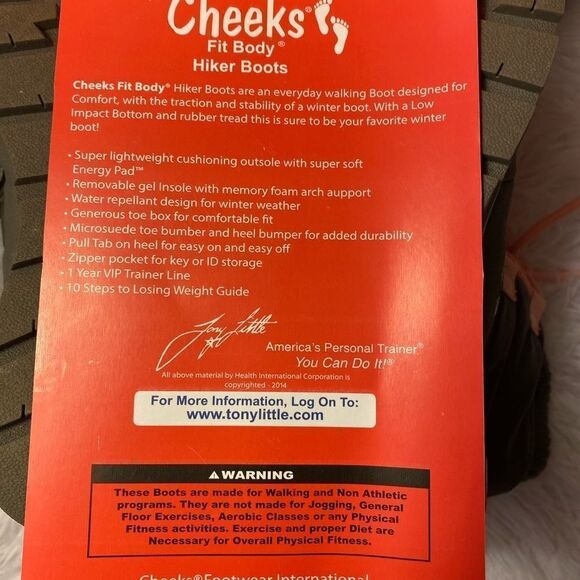 Tony Little Cheeks Fit Body Hiker Boots Sz 6 - Picture 13 of 16